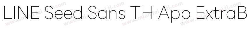 LINE Seed Sans TH App ExtraBold字体转换